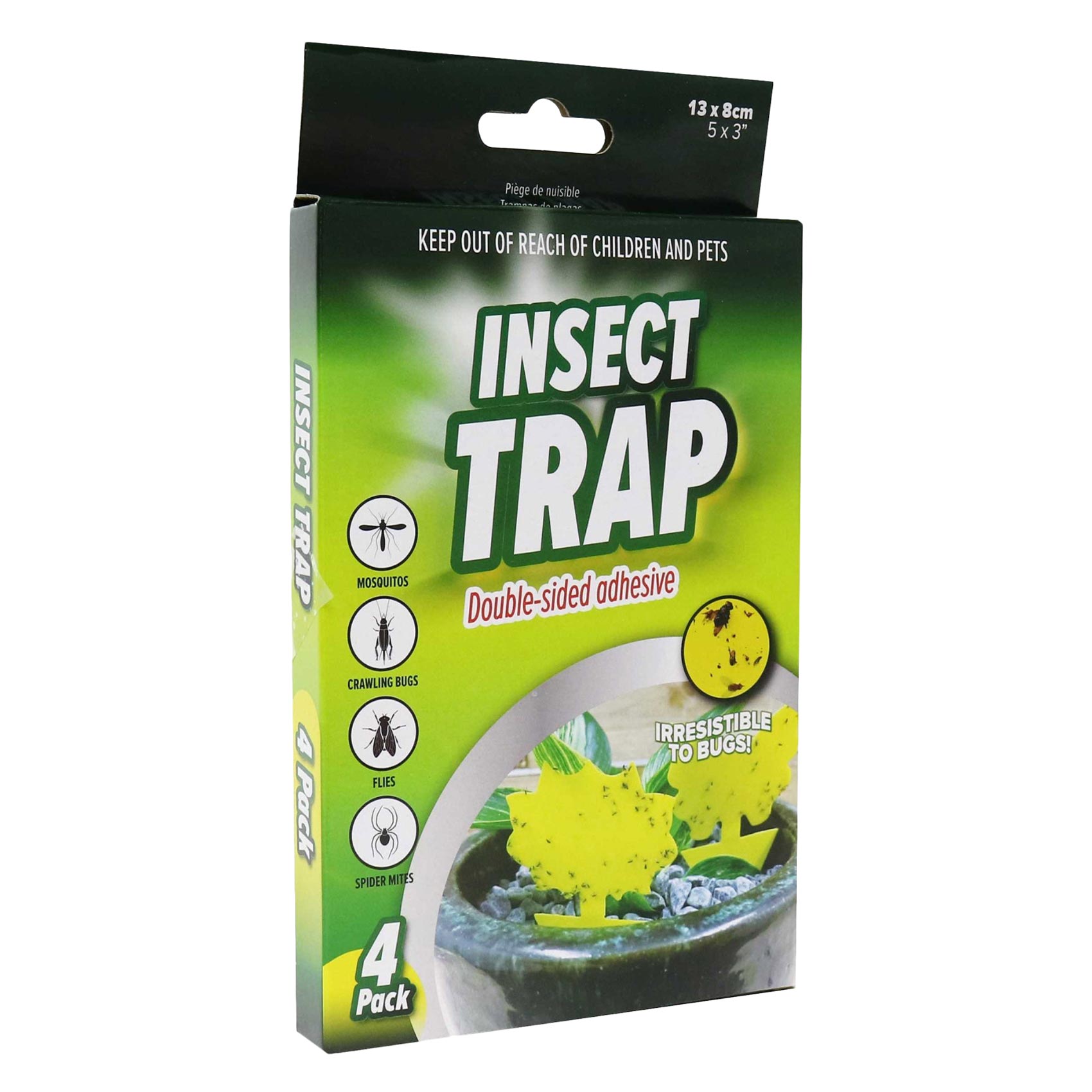 Buy Uncle Bills Butterfly Flower Double Sided Adhesive Insect Trap 4 ...