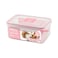 Blackstone Air-Tight Food Container IS011 Clear/Pink 300ml