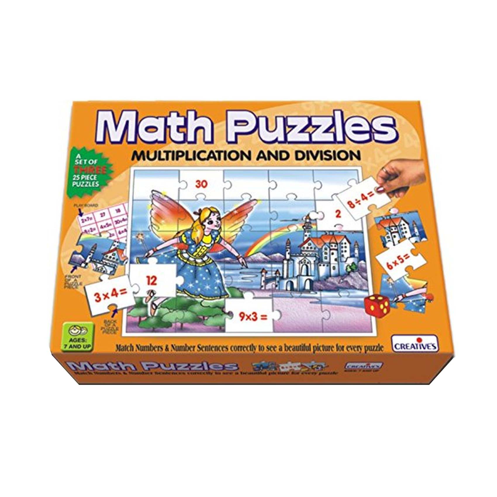Multicolour Math Buy Creative's Math Puzzles Multiplication And Division Multicolour ...