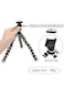 Generic Flexible Trpod Stand For Gopro With Mount Adapter Black/White