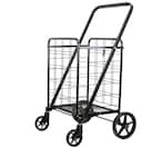 Buy Generic Black Heavy Duty Portable Folding Shopping Utility Cart Trolley in UAE