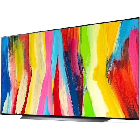 LG OLED evo TV 83 Inch C2 Series, New 2022, Cinema Screen Design 4K Cinema HDR webOS22 with ThinQ AI Pixel Dimming - OLED83C26LA