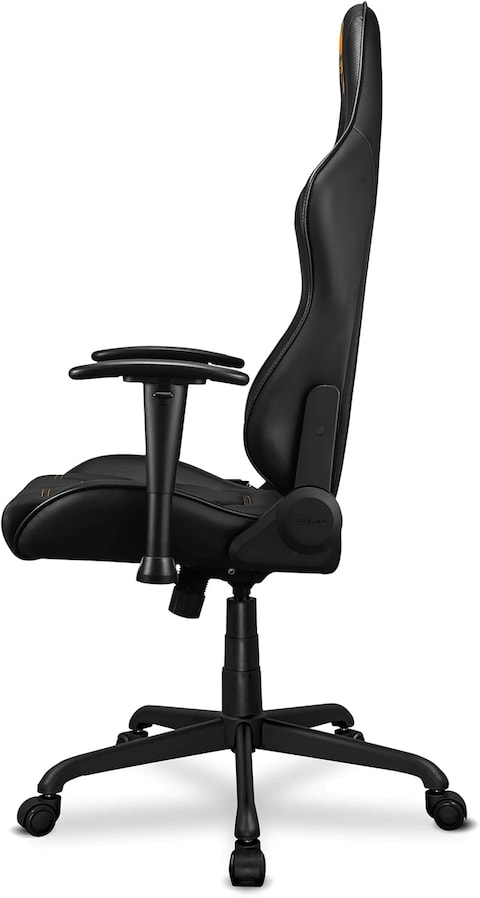 Cougar Gaming Chair Armor Elite, Steel-Frame, Breathable PVC Leather, 160&deg; Recliner System, 120kg Weight Capacity, 2D Adjustable Arm-Rest, Steel 5-Star Base - Black