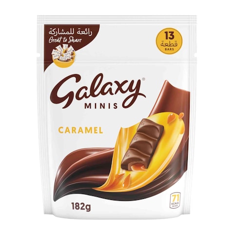 Galaxy Chocolate Minis Caramel Mini Chocolate Bars 13 Bars 182g