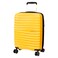 Cosmo Wave 8 Wheel Hard Luggage Trolley Yellow Orange 70cm