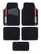 SPARCO CARPET CAR MATS, BLACK/RED, 5PCS/SET
