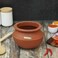 Royalford Sambar Pot, Handmade Clay Cookware, Rf10584 100% Natural Clay Non-Toxic &amp; Eco-Friendly Can Be Used On Gas Stove Or Open Fire Earthen Pot/ Clay Pot For Curry, Sambar, Rice, Red