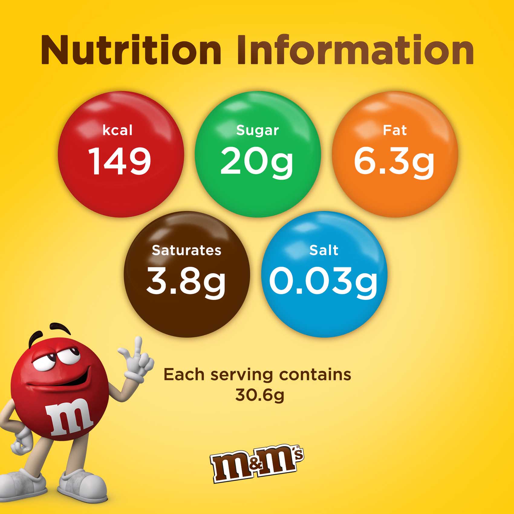 Thumbnail image for M&Ms Milk Chocolate 30.6g