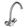 Geepas Gsw61024 Centre Hole Basin Mixer Made Of Strong And Durable Solid Brass, Square Bathroom Taps With Independent Hoses Made For Hot And Cold Water