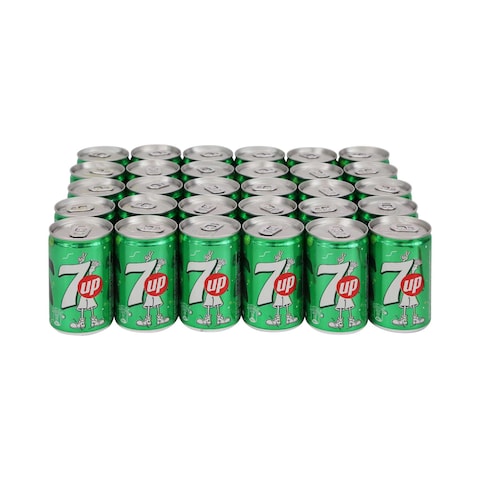 7UP Carbonated Soft Drink Mini Cans 150mlx30