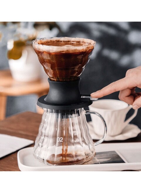 قمع تقطير V60 و نقع القهوة مع صمام بطريقة كليفر مقاس 02