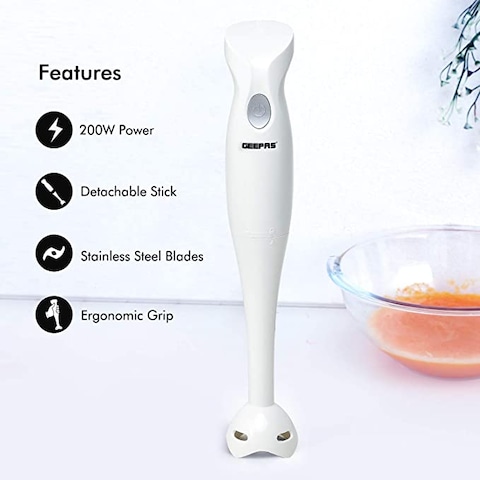 Geepas Hand Blender, Orange, Ghb5467