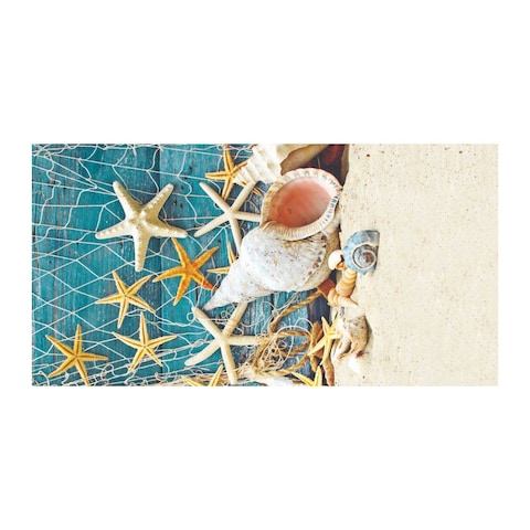 Al Fattal Printed Microfiber Beach Towel - 70*140 Cm