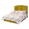 In House Oslo Velvet Bed Frame - Queen - 200x160 cm - Gold