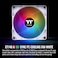 Thermaltake Ct140 ARGB Sync PC Cooling Fan White (2-Fan Pack), 5V Motherboard Sync, 16.8 Million Colors 9 Addressable LEDs, 140 mm Hydraulic Bearing Case/Radiator Fan, Cl-F154-Pl14Sw-A