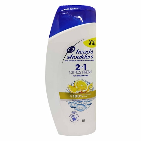 Head And Shoulder 2 In 1 Citrus Fresh Anti Dandruff Shampoo And Conditioner 750ml