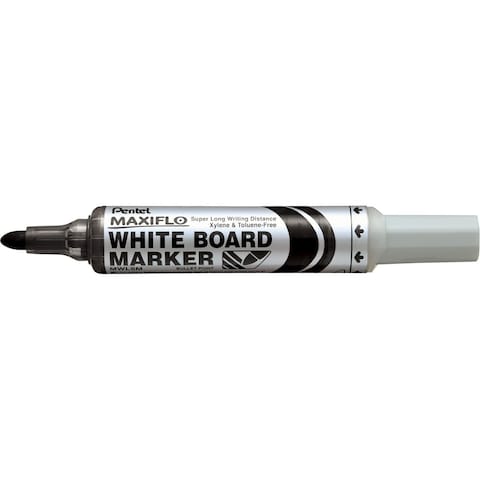 Pentel Maxiflo White Board Marker Bullet Tip Black