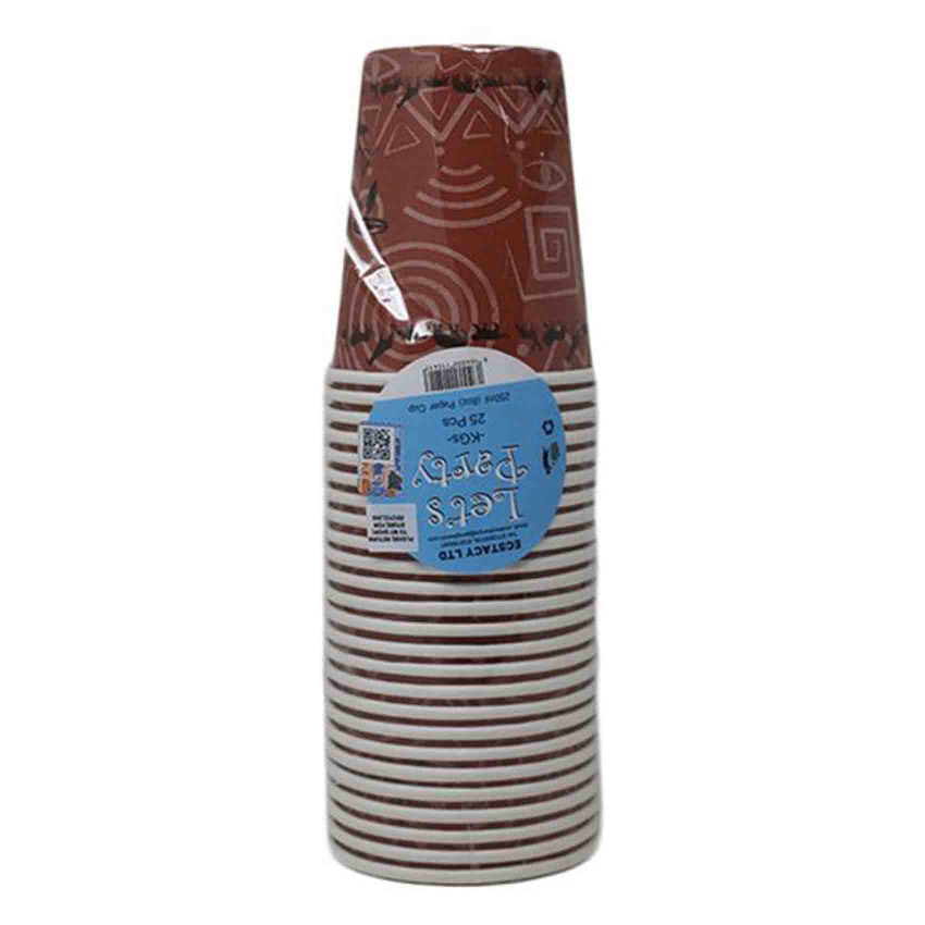 Lets Party Paper Cup Brown 250Ml