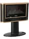 Koolen LED Heater With Stand, 900-1800 Watt, Black And Gold