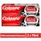 Colgate Optic White Charcoal Whitening Toothpaste Black 75ml Pack of 2