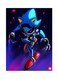 Video Game Sonic Metal Plate Poster Multicolour 15x20centimeter