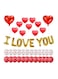 Generic - 35-Piece Valentines Day Wall Balloons Medium