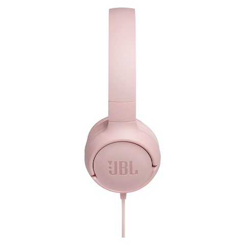 JBL Tune 500 Wired Headphone With Deep Pure Bass Sound Pink