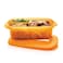 Tupperware Serve &amp; Go Lunch Box, Orange, Plastic
