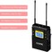 COOPIC UHF Dual-Channel Wireless Microphone R1 Receiver and 2-Pack T1 Transmitters System Is Intended For DSLR Video and Field Recording Applications