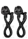 2pcs 1.5M Power Cable 3 Pin IEC C7 UK Mains Plug to Figure 8 Connector Socket Power Cord Leads