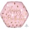 Anagram Blush Birthday Foil Balloon- 23-Inch Size