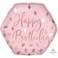 Anagram Blush Birthday Foil Balloon- 23-Inch Size
