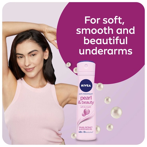 NIVEA Antiperspirant Spray for WoMen Pearl &amp; Beauty Pearl Extracts 150ml