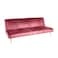 In House Celine 2 In 1 Sofabed Velvet Upholstered - Dark Pink