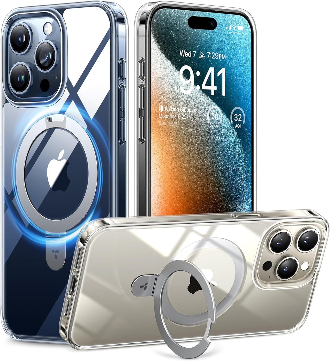 Buy Torras Upro Ostand Clear Series (X00FX0443) Case For iPhone 15 Pro ...