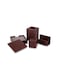 Executive 5pcs Desk Set Desk Pad, Pen Cup, Tea Coaster, Card Holder, Paper Weight Made of Artifical Leather Desk Organiser Gifts Collegue