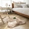 Generic Ashler Ultra Soft Faux Sheepskin Fur Rug Beige Fluffy Area Rug Shag Rug Carpets For Bedroom Living Room, 2 X 3 Feet