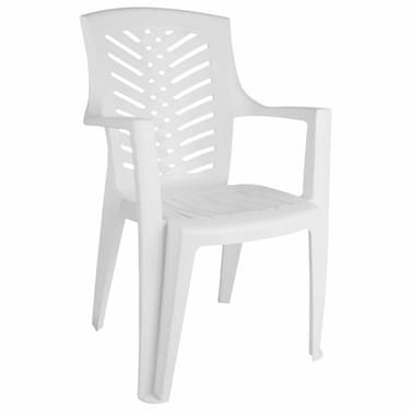 El Helal and Star El Arousa Arm Chair - White