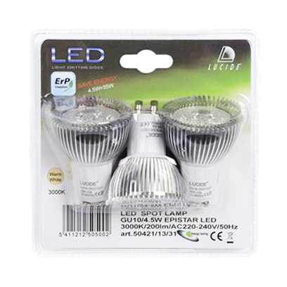 HP LED Bulb Epistar 4.5W 3XGU10