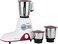 Geepas-3 In 1 Mixer, 650W Powerful Copper Motor With Stainless Steel Jars (1.2L, 0.8L, 0.4L) And Blades - 2 Year Warranty