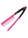 Generic Folding DIY V-Shape Hair Styling Comb Pink
