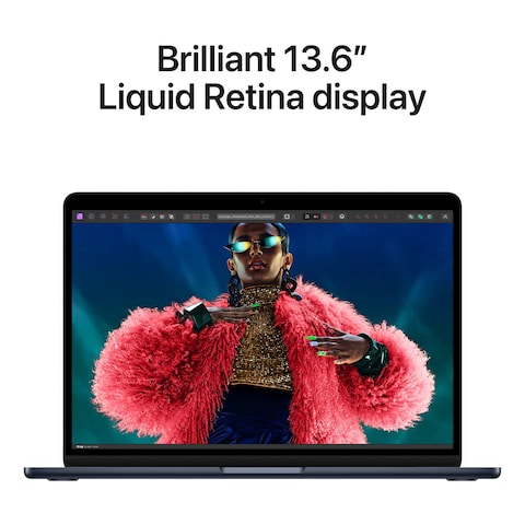 Apple MacBook Air Laptop with 13-Inch Display M3 Processor 16GB RAM 512GB SSD M3 Chip Graphic Card Midnight English