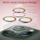 Moxedo Camera Lens Protector, 9H Tempered Glass, Scratch Resistant Aluminum Alloy Frame Camera Cover Screen Protector Compatible for iPhone 11 Pro 5.8 inch/ 11 Pro Max 6.7 Inch (MODERN COLORFUL)