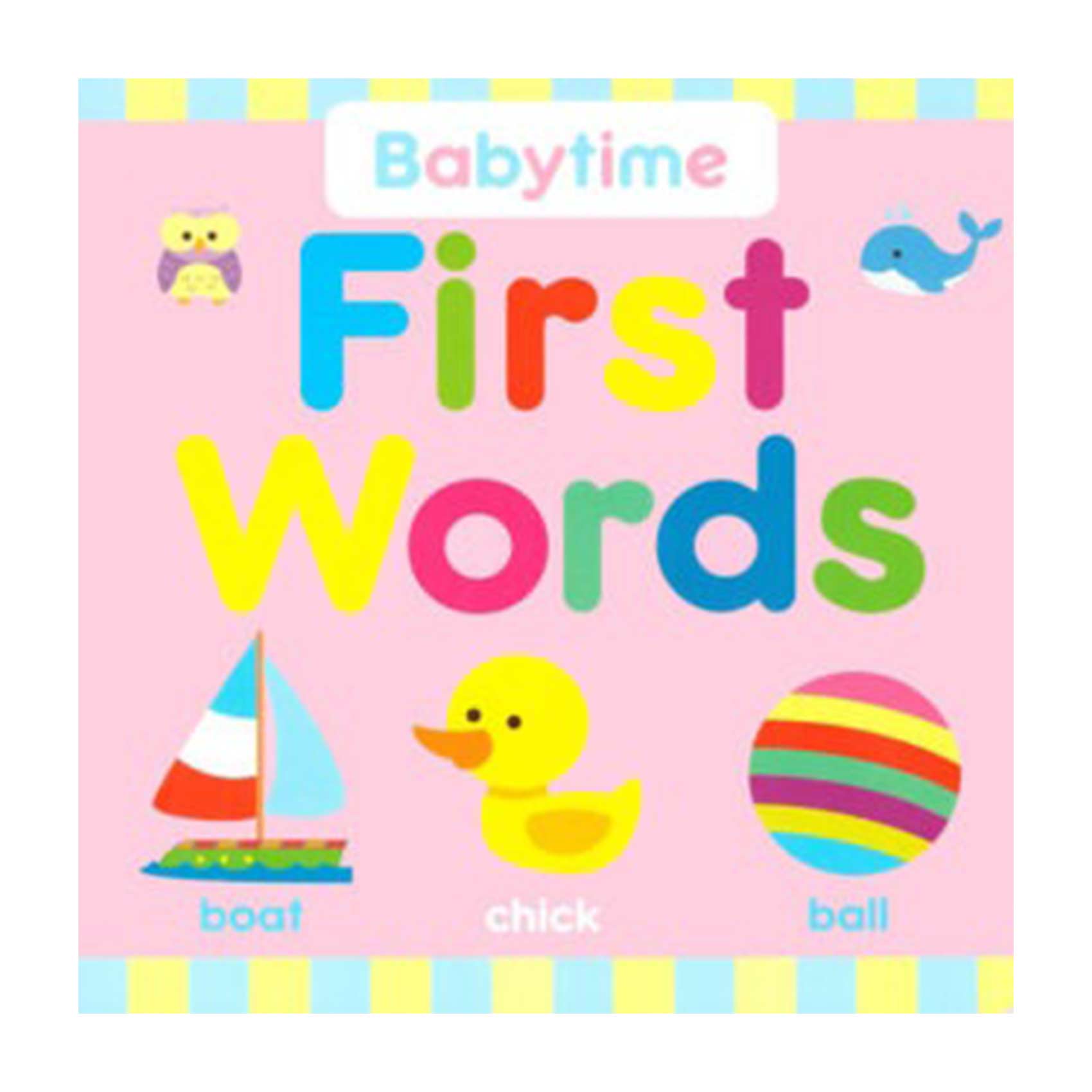 Baby First Words Book - Pink