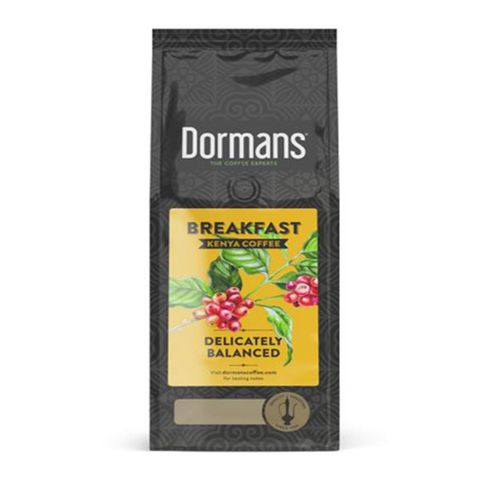 Dormans Breakfast Delicately Balanced Medium Ground Kenya Coffee 375g