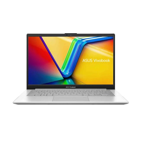 Asus Vivobook Go 14 E1404GA-NK039W Laptop Core i3-N305 8GB RAM, 256GB SSD, Shared Intel UHD Graphics Windows 11 14inch FHD English Arabic Keyboard Cool Silver