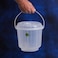 Royalford 5L Transparent Plastic Bucket With Lid- Rf11723 Polypropylene Bucket With A Lid And Steel Handle Break-Resistant, Light-Weight, Virgin Plastic, Perfect For Bathroom, Kitchen Transparent