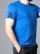 Mei Stylish Men T-Shirt And Shorts Set Suitable For Indoor And Outdoor, XL Size, Black &amp; Blue