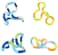 Xingchen (4 Colors) Tangles Fidget Toys, Tangle Fidget, Tangle Therapy, Tangle Creations, Decompression Educational Toy (Size 4 Pcs)