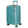 Senator Hard Case Cabin Luggage Trolley For Unisex ABS Lightweight 4 Double Wheeled Suitcase With Built In TSA Type Lock A5125 Light Green